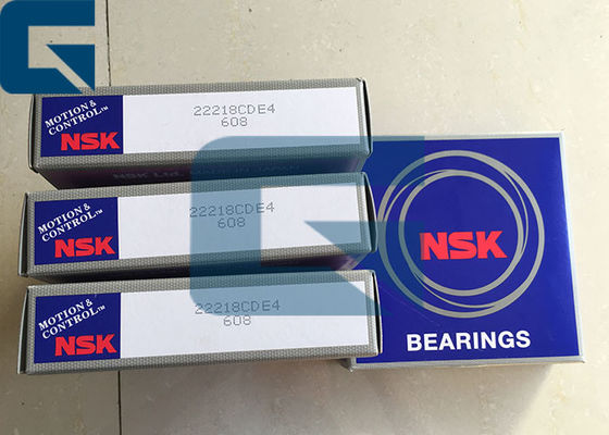 Original NSK 22218CDE4 / C3 / S11 Spherical Roller Bearing For Excavator